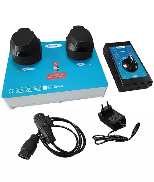 Peräkärryn valojen testeri 12V perävaunun valojen ja vetoauton pistorasian testaamiseen - Peräkärryn rasiat ja pistokkeet - 17000 - 1