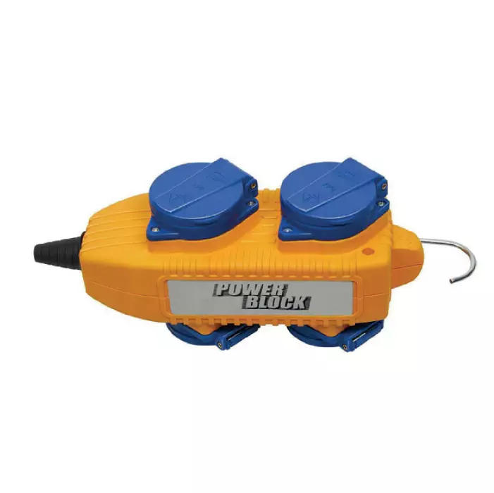 Pistorasia Suko 230V 16A 4-rasiaa - Sähkökelat ja johdot - 298-1081070 - 1