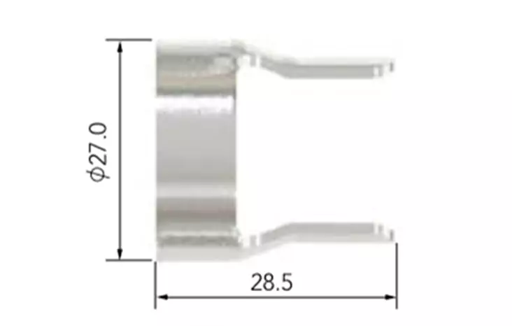 Plasma ohjuri 2-sakaraa P80 1 kpl Wameta - Plasmaleikkurien kulutusosat - WA63810 - 1