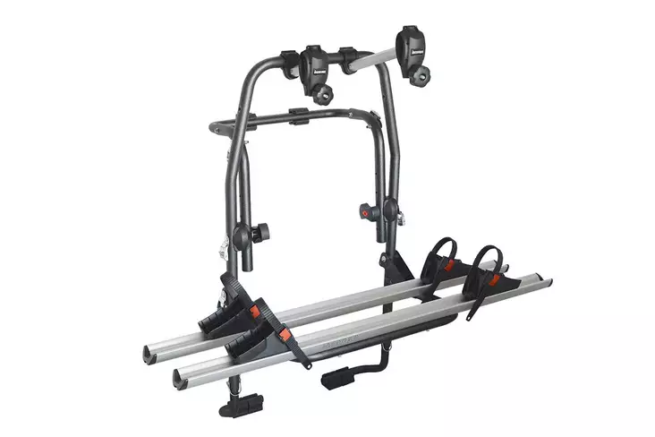 Polkupyöräteline takaluukkuun Stand Up Menabo kahdelle pyörälle - Polkupyörätelineet vetokoukkuun - 910-63400 - 1