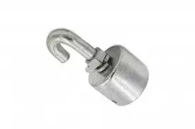 Puomin päätykappale koukkuruuvilla 110 mm hevostrailerin puomin päähän - Hevostrailerin varaosat - 3310010 - 1