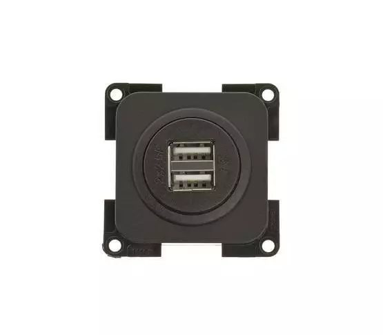Rasia USB, kaksoisrasia 2x 2.500mA 5,2x5,2x4,2 cm - Sähkörasiat ja pistokkeet - 1000570 - 1