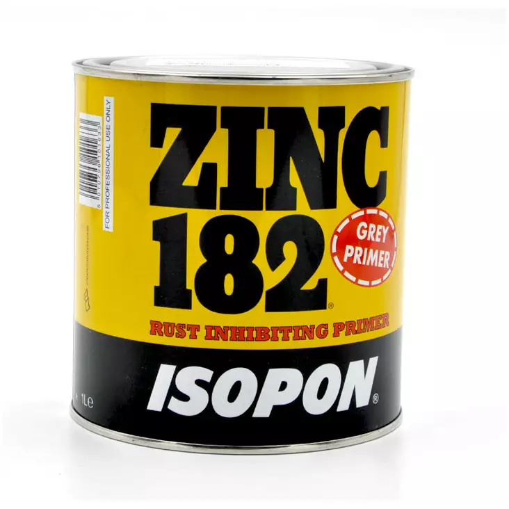 Ruosteenestomaali Zinc 182 1 L david's harmaa - Pohjamaalit - 108-Z182-1000 - 1