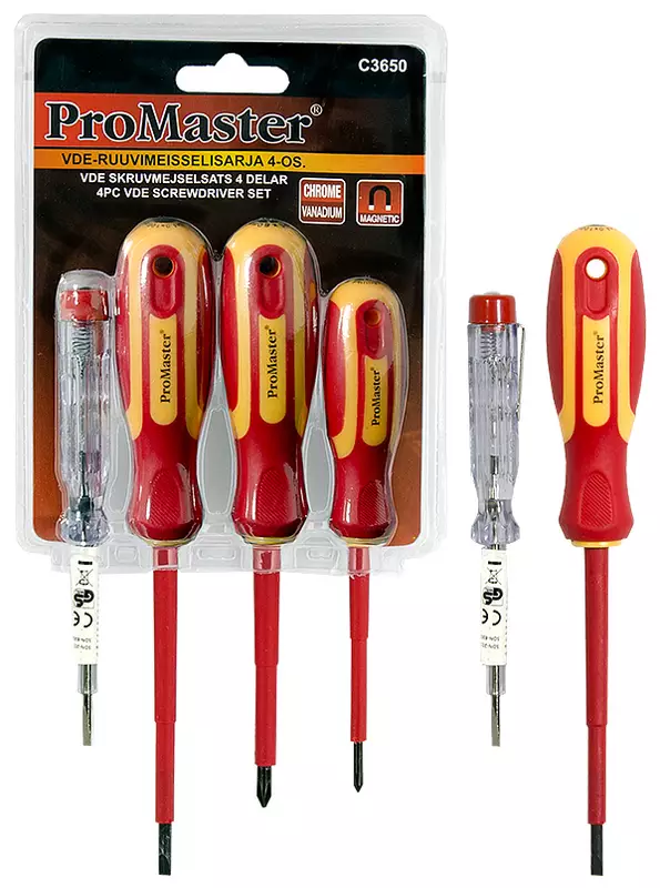Ruuvimeisselisarja 4-os. VDE - Ruuvitaltat - C3650 - 1