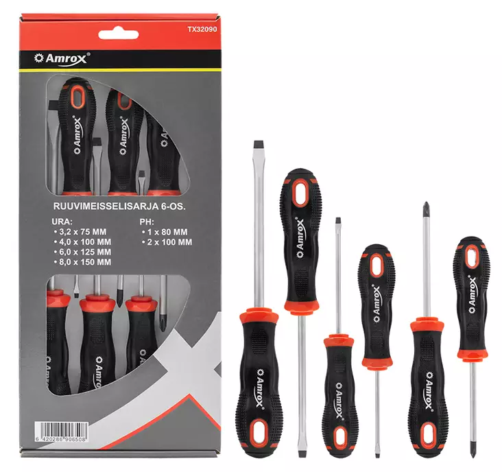 Ruuvimeisselisarja 6-Os. Ph+Ura - Ruuvitaltat - TX32090 - 1