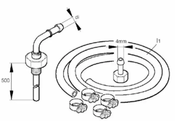 SÄILIÖN ULOSOTTOSARJA JETRONIC - Eberspächer varaosat - 221000201100 - 1