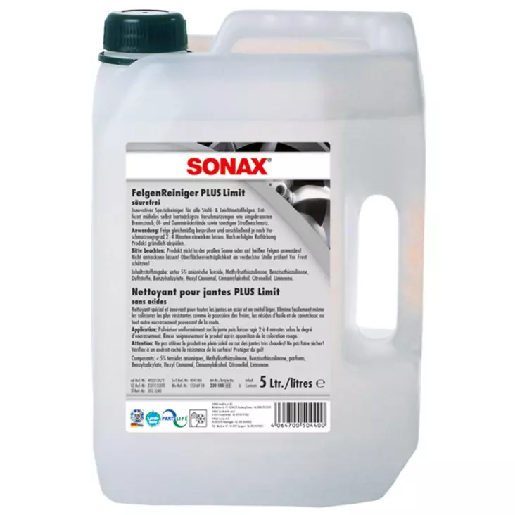 Sonax Vannepesu 5L ei sisällä happoja - Rengas- ja vannepesu - SO230500 - 1