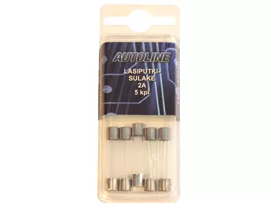 Sulake blister lasi 2A 5kpl 6x32 mm - Autosulakkeet - 1569-14020 - 1