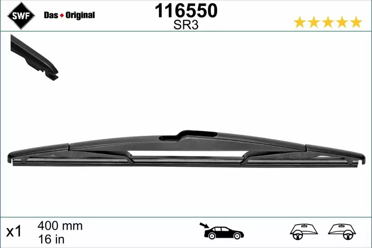 SWF PYYHKIJÄNSULKA SULKA 400 - Pyyhkijänsulat - 116550 - 1