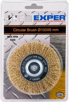 Teräskaraharja Ø 100 x 6mm - Teräsharjat - 38511006BS030 - 1