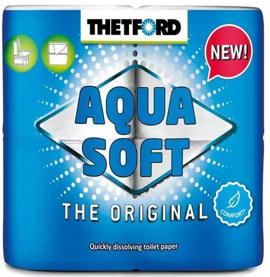 Thetford WC-paperi Aqua Soft 4 rullaa - WC tarvikkeet ja kemikaalit - 202240 - 1