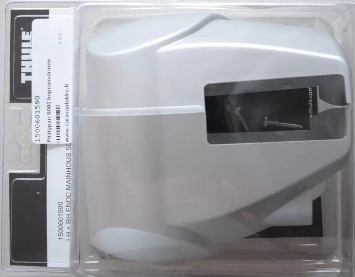 Thule päätypari 5003 hopeanvärinen - Thule Omnistor markiisien varaosat - 1500601590 - 1