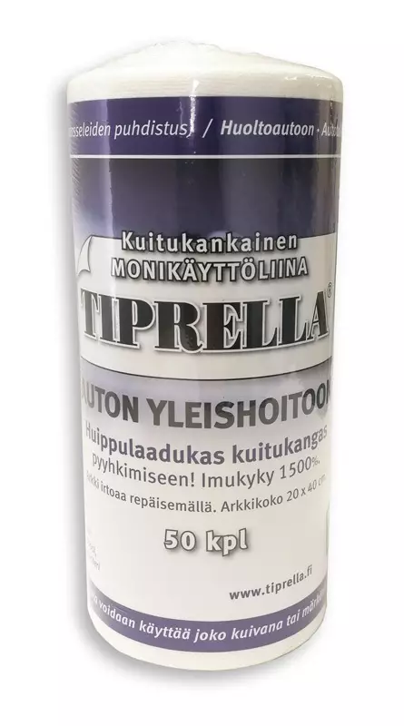 Tiprella liina 50 kpl 20 x 40 cm nukkaamaton, monikäyttöliina yleiskäyttöön - Liinat ja rätit - 50120 - 1