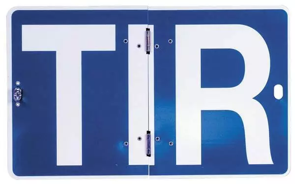 TIR-Kilpi Sivulle Taittuva - Tarrat, kilvet ja varoitusmerkit - 792-10700 - 1