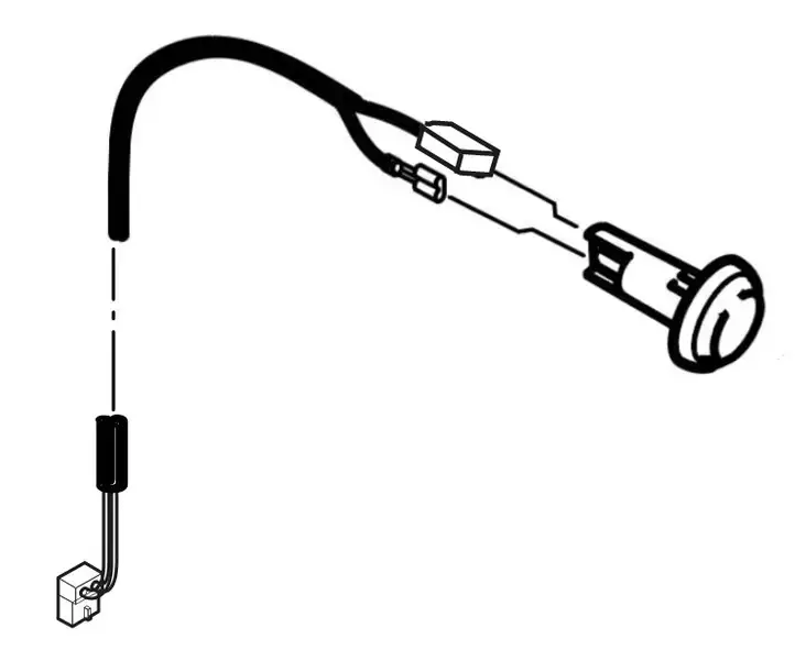 Truma huonetermostaatin anturi, johto, iNet X paneeli - Ilmakeskuslämmityksen asennustarvikkeet - 47000-00140 - 1