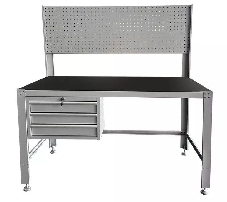 Työpöytä laatikostolla reikälevytaustalla 1560 mm - Työpöydät - 285-CW6200 - 1