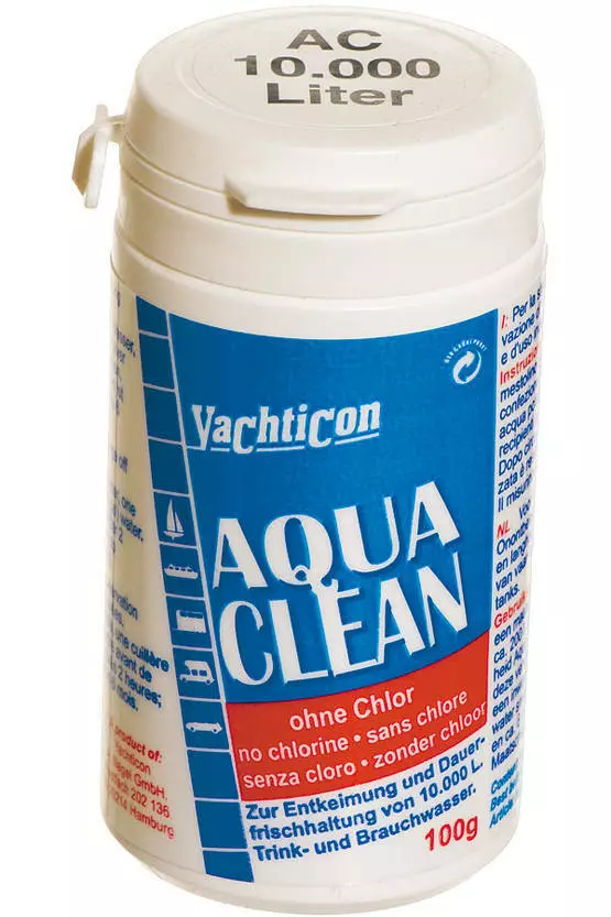Veden säilöntäjauhe Aqua Clean, 100g, 100l/g - Karavaanarin tärkeimmät tarvikkeet - 01000400 - 1