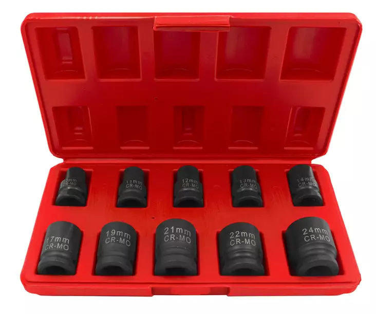 Voimahylsysarja 1/2" 10-osaa - Hylsysarjat - MV5610 - 2