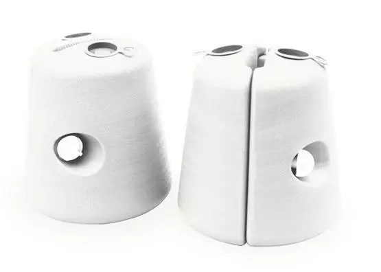 Zebo classic Base paino valkoinen pari 25cm / 1,3kg 25-32mm jalkaan Brunner - Karavaanarin tärkeimmät tarvikkeet - 0303064NC00 - 1