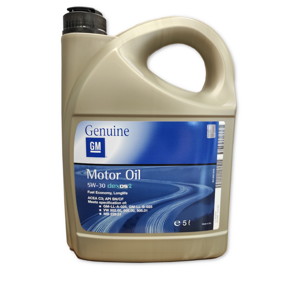 Genuine GM Moottoriöljy 5W30 dexos2 Longlife Economy 5L Motormarket