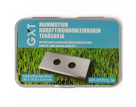GXT Mammotion robottiruohonleikkurin 36 kpl teräsarja - Robottiruohonleikkurit - 103767041 - 2