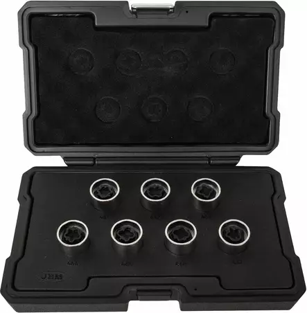 JBM lukkopultti hylsysarja opel 461-467 7 osaa - Rengastyökalut - 50-54811 - 1