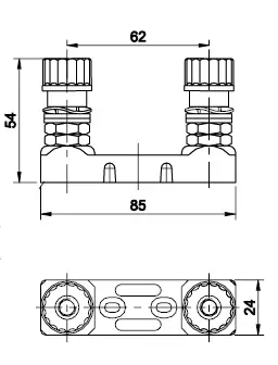 Liuskasulakkeen pidin 60mm 35-425A - Autosulakkeet - P17757010001 - 2