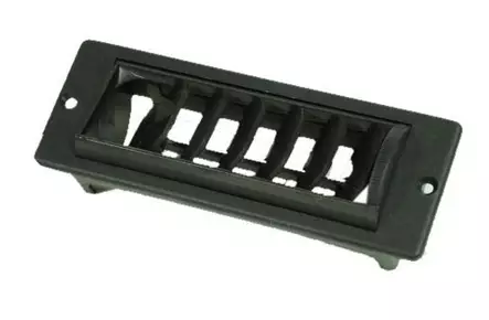 Päätesuutin suorakaide musta - Ilmastointilaitteiden tarvikkeet - 40280-01 - 1