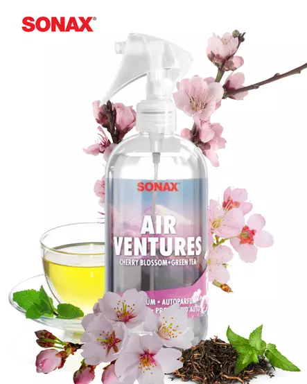 SONAX Ilmanraikastinspray Cherry blossom + green tea - Autotuoksut ja -hajusteet - SO595141 - 2