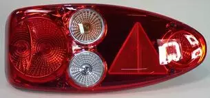 Takavalo vasen, vaunu, 520x230 kirkas lasi - Peräkärryn takavalot - 6501320001 - 1