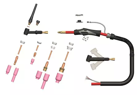 TIG poltin WP17-FX 8 m - TIG-polttimet ja kulutusosat - WA66361 - 1