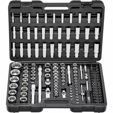 Vigor 1/4"+3/8"+1/2" e-torx- ja hylsysarja 133 osaa - Hylsysarjat - VIGV5461 - 1