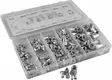 JBM alumiini niittimutterilajitelma 150-osaa M3-M10 - Pientarvikevalikoimat - 50-53361 - 1