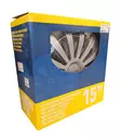 Koristekapselit 15" hopea 4 kpl - 15" koristekapselit - 100000660641 - 2