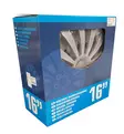 Koristekapselit 16" hopea 4 kpl - 16" koristekapselit - 100000670641 - 2