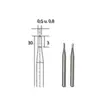 Kovametallijyrsinterä, Ø 0,6 u. 0,8 mm - Micromot poraus- ja jyrsintäterät - 28321 - 2