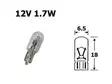 Polttimo 12V 1,7W T6,5 - Auton polttimot - 126341 - 1