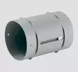 Suoraliitossuutin harmaa 65/72mm WL - Ilmakeskuslämmityksen asennustarvikkeet - 40702-01 - 1