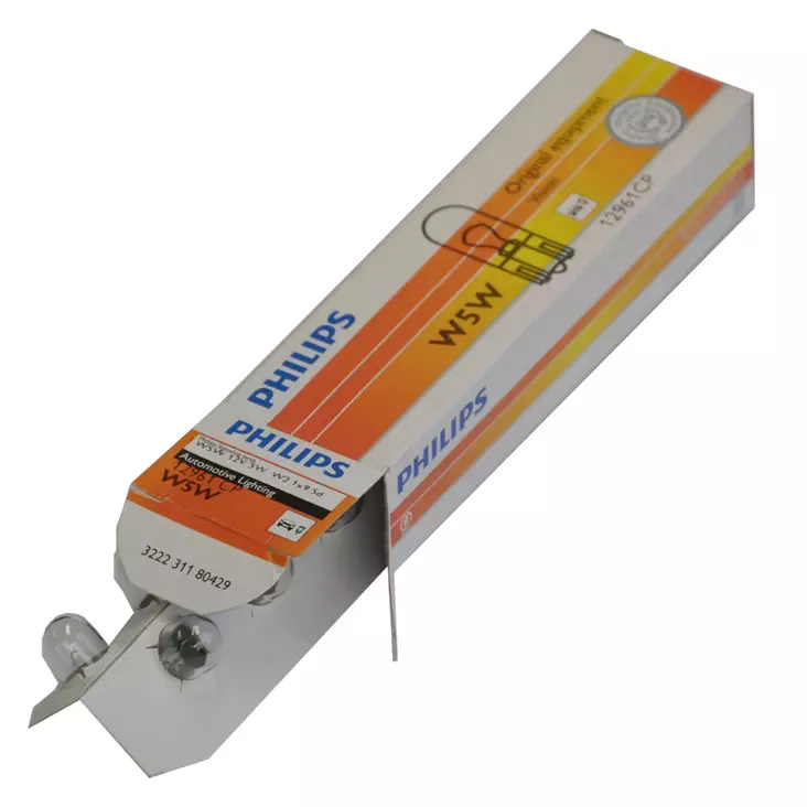 Autolamppu Philips W5W 12V 5W W2,1X9,5D - Auton polttimot - 100-12961 - 1