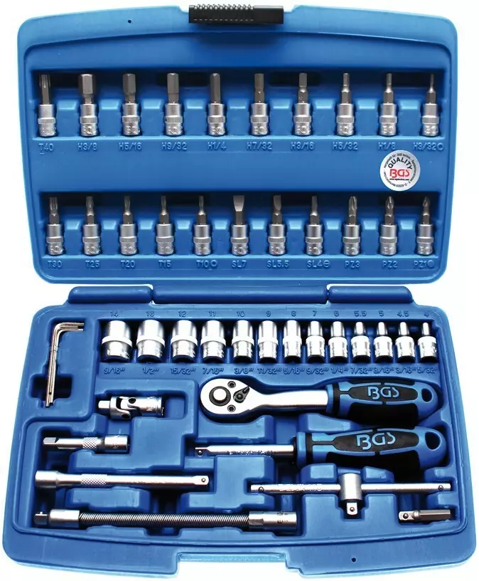 BGS Hylsysarja 1/4" Tuumakoot - Hylsysarjat - BGS2141 - 1