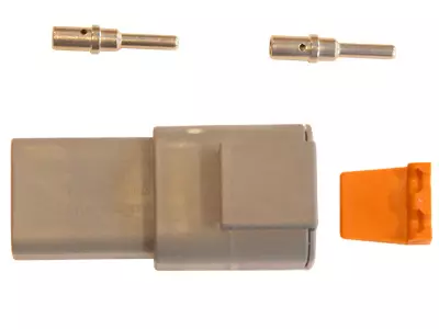 Deutsch DTP Liitin / Pistoke 2-pin. Uros 2-3mm² - Deutsch-liittimet - 1605-N8K091 - 1