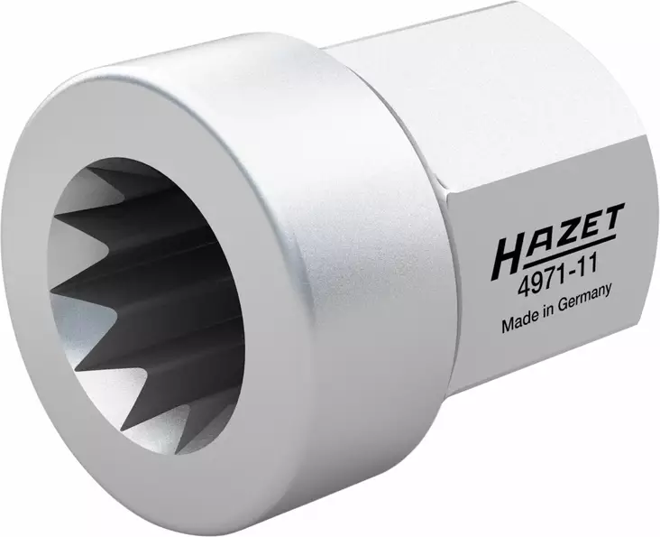 Hazet 4971-11 hylsy Knorr-Bremse jarrusatulalle 11-kulma 15mm - Raskaskalusto työkalut - HAZ4971-11 - 1