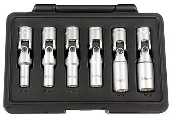 Hehkutulppahylsysarja 3/8" 8-14 mm 6-osaa King - Hehku- ja sytytystyökalut - 291-4011 - 1