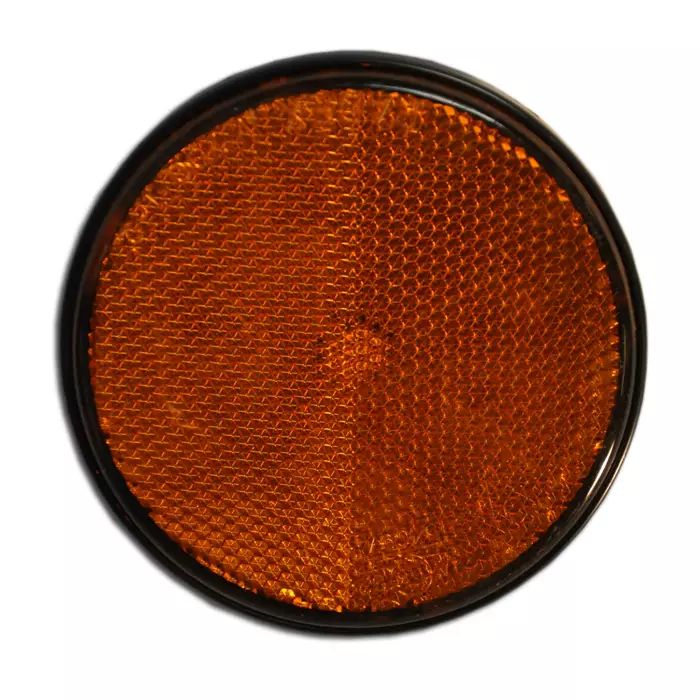 Heijastin keltainen Ø 80 mm - Peräkärryn heijastimet - 106-701 - 1