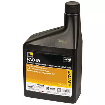 Ilmastointijärjestelmän voiteluaine, PAO 68 1L - Auton ilmastoinnin huoltoaineet - 118-PAO68-1 - 1