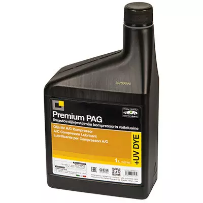Ilmastointijärjestelmän voiteluaine yleis, PAG 68 1L - Auton ilmastoinnin huoltoaineet - 118-PAG-1 - 1