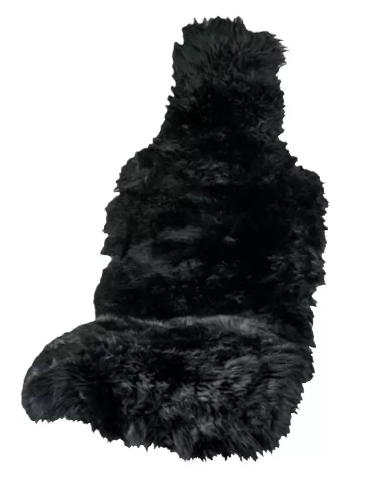 Istuinsuoja lampaankarvajäljitelmä musta - Istuinpäälliset - 942-6091 - 1