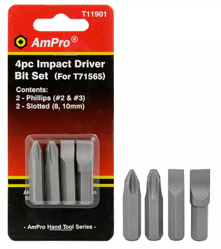 Kärkisarja 4-Os. Iskumeisseliin - Työkalusarjat - T11901 - 1