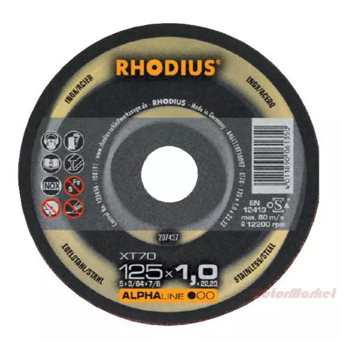 Katkaisulaikka XT10 100x1,0x16mm - Katkaisulaikat - 283-60-XT101001 - 1