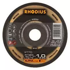 Katkaisulaikka XT70 ALPHA 125x1,0x22mm - Katkaisulaikat - 283-60-XT701251 - 1
